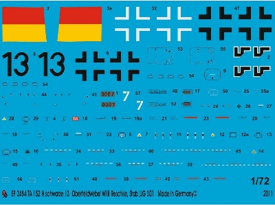 Ta 152 H Schwarze 13 Oberfeldwebel Willi Reschke 9 Jg 301 - image 1