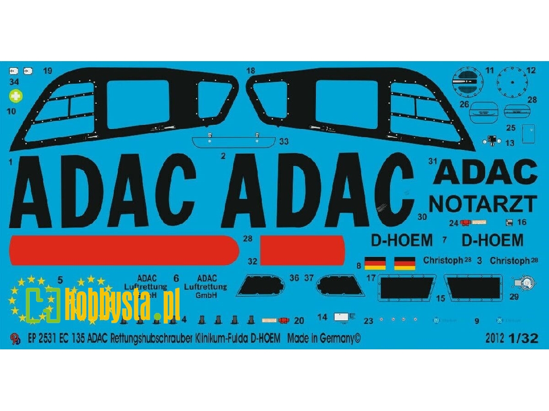 Ec 135 Adac Rescue Helicopter Fulda-clinic 2010 D-hoem - image 1