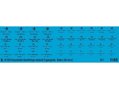 Crate Markings With German Airplane Manufacturers - image 1