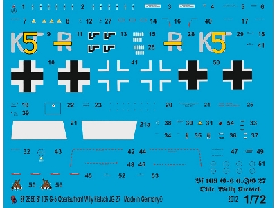 Bf 109 G-6 Oberleutnant Willy Kientsch Jg 27 - image 1