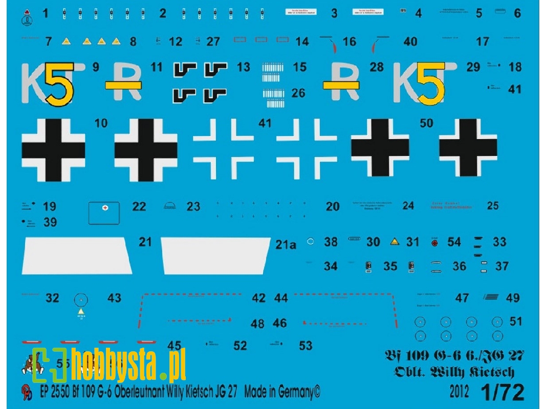 Bf 109 G-6 Oberleutnant Willy Kientsch Jg 27 - image 1
