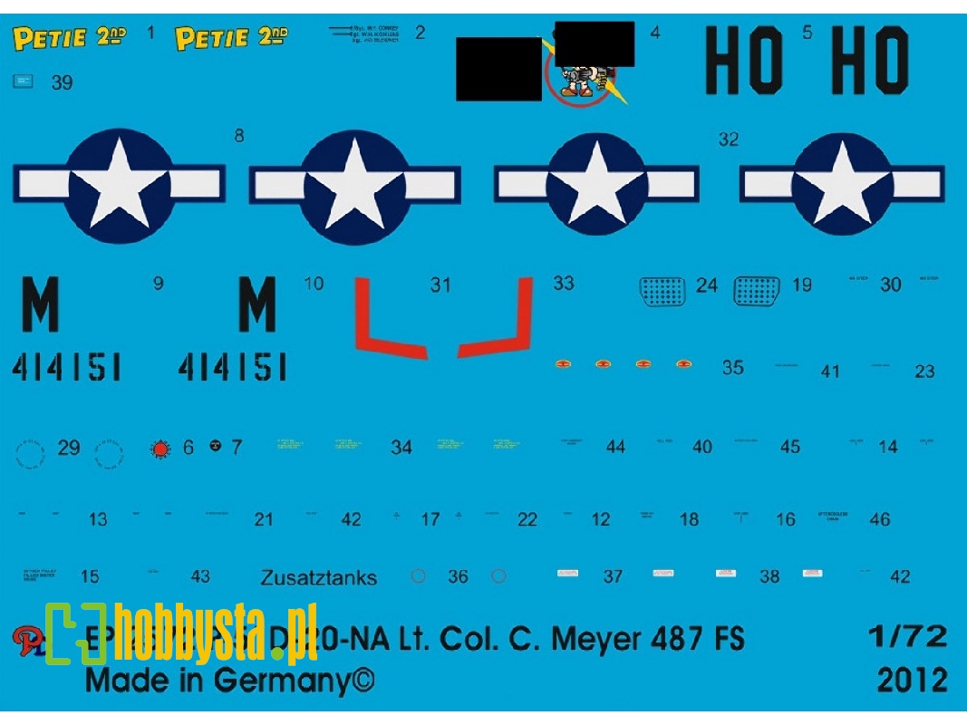 P-51d-20-na Lt. Col. C. Meyer 487 Fs 1-72 - image 1