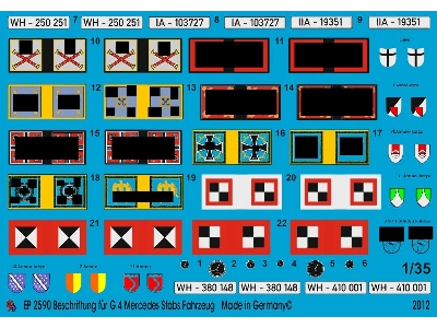 Markings For G4 Mercedes Staff Car - image 1