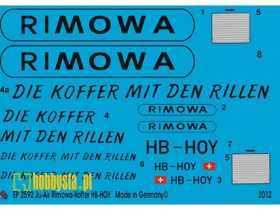 Ju 52 Ju-air Rimowa-koffer Hb-hoy - image 1