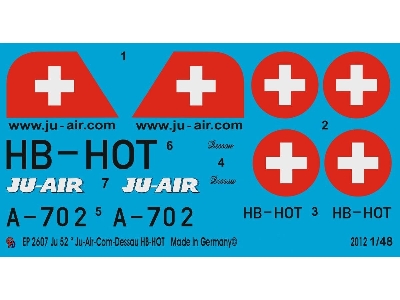 Ju 52 Ju-air-com Dessau Hb-hot - image 1