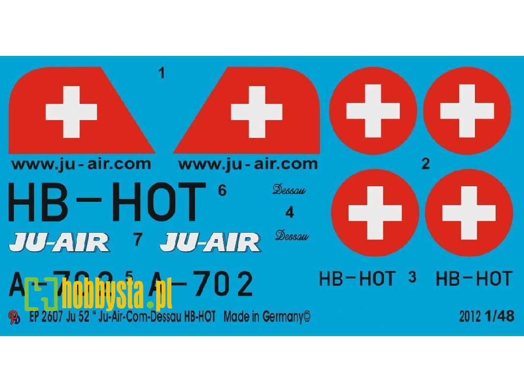 Ju 52 Ju-air-com Dessau Hb-hot - image 1