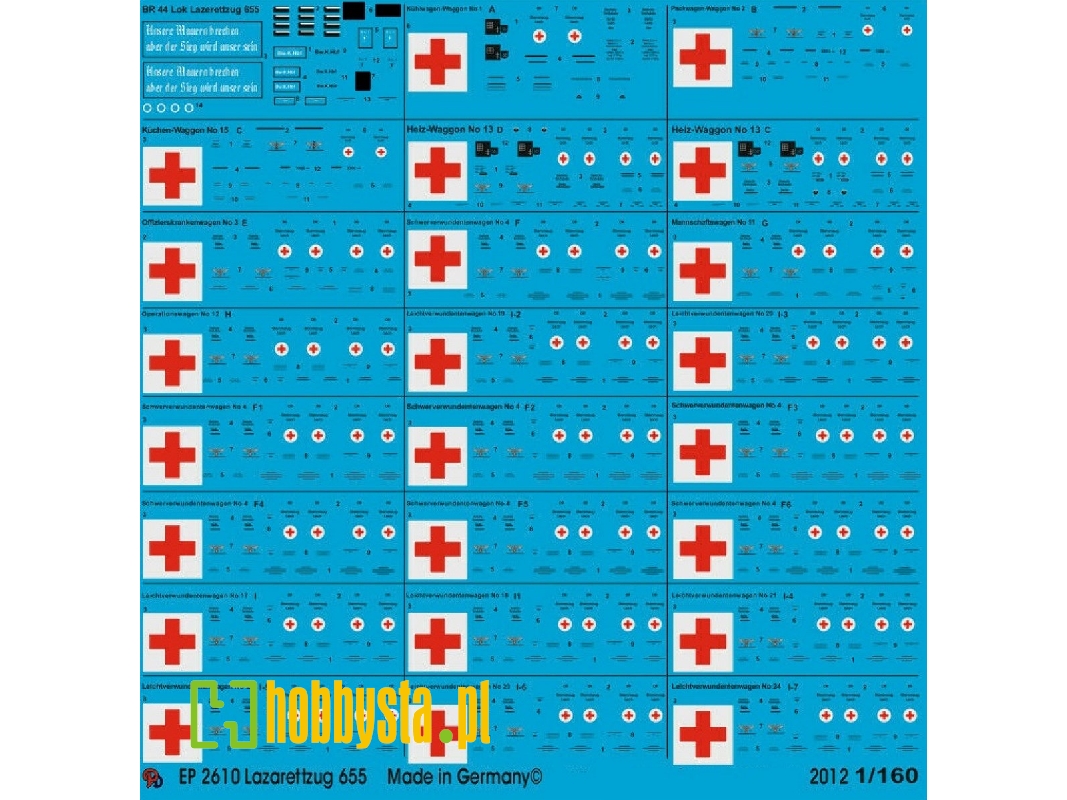 Ambulance Train 655 Complete Train Markings - image 1