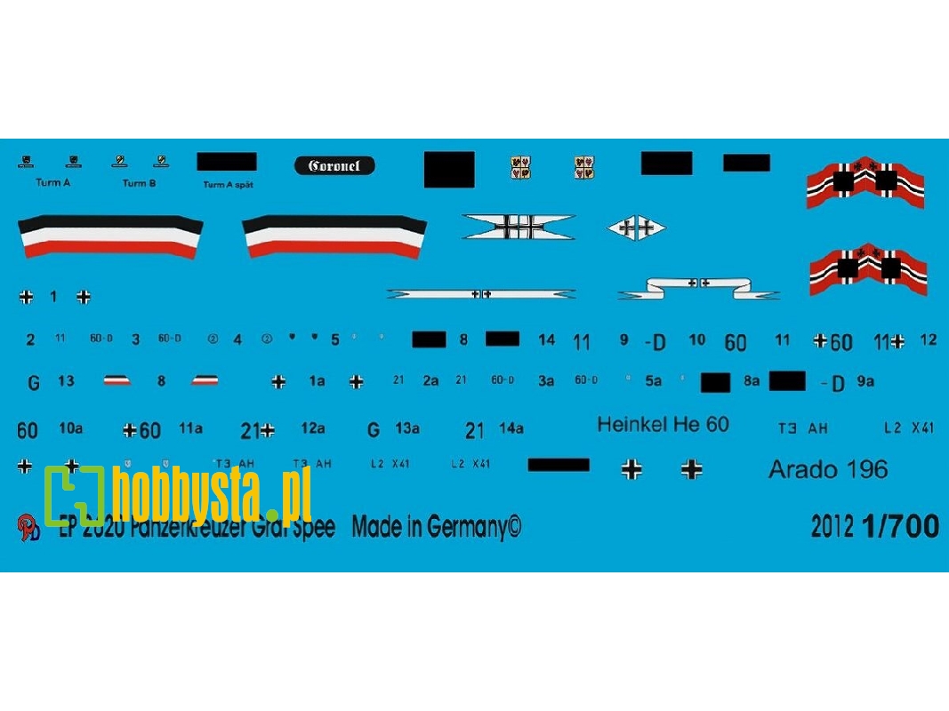 Markings For The Light Cruiser Graf Spee - image 1