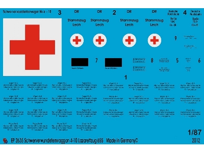 Heavy Wounded Transport Wagons Ambulance Train 655 - image 1