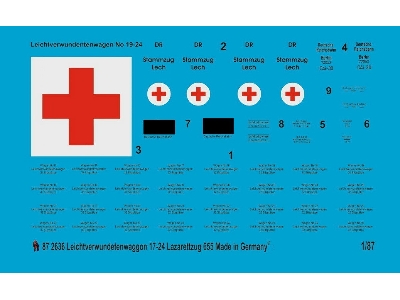 Light Wounded Transport Wagons Ambulance Train 655 - image 1