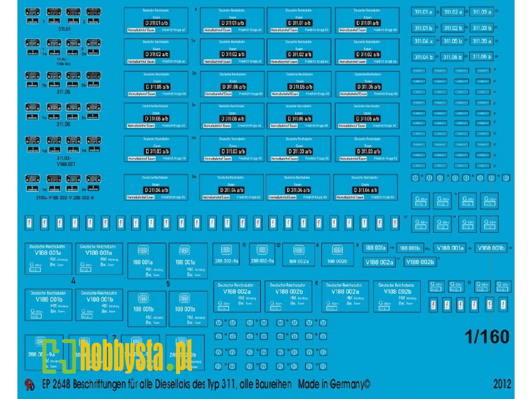 Markings For All Diesel Engines Of The Type D 311 All Types - image 1