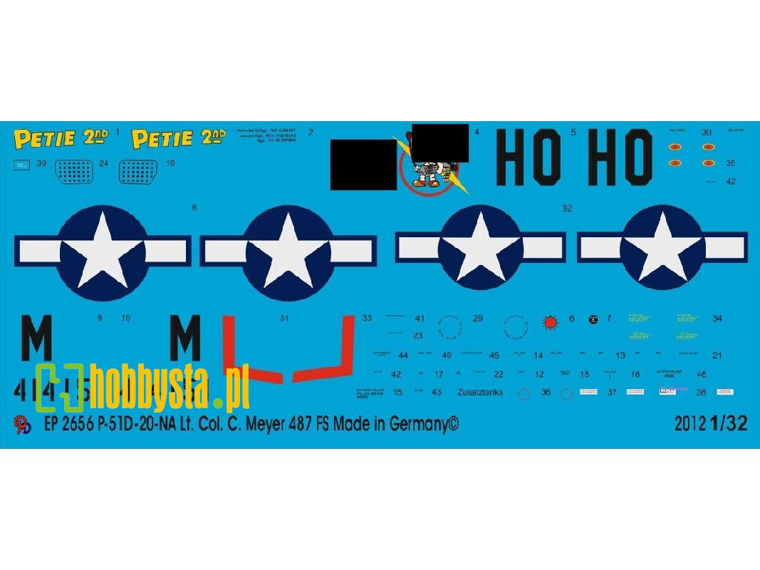 P-51d-20-na Lt. Col. C. Meyer 487 Fs 1-72 - image 1