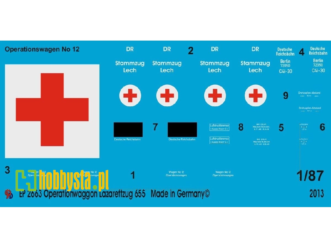 Operation Wagon Of The Ambulance Train 655, White Label - image 1