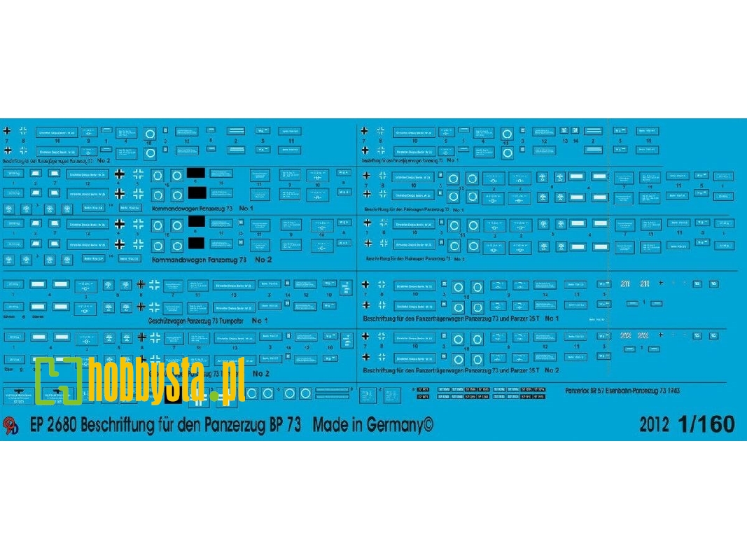 Markings For The Armored Train Bp 73 - image 1