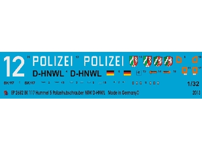 Bk 117 Hummel 5 Police Helicopter Nrw - image 1