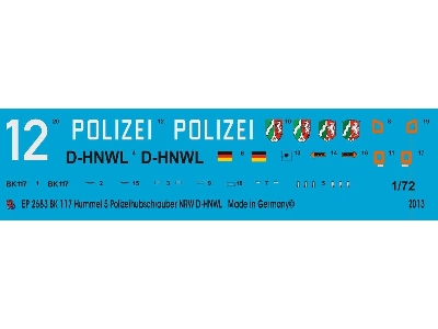 Bk 117 Hummel 5 Police Helicopter Nrw - image 1
