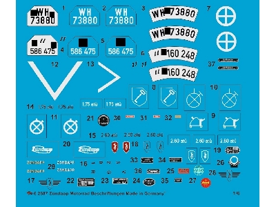 Zündapp Motorbike Markings - image 1