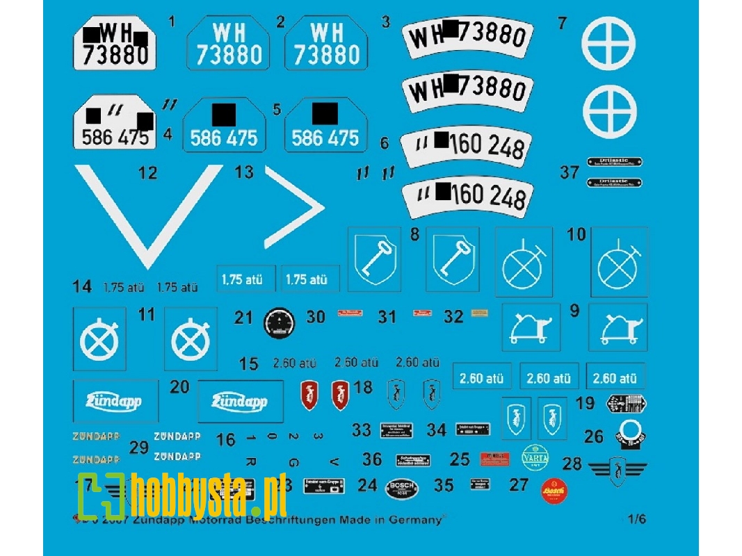 Zündapp Motorbike Markings - image 1