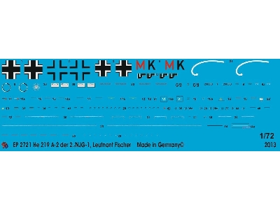 He 219 A-2 2/Njg 1 Lt. Fischer - image 1