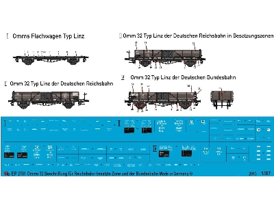 Omms 32 Markings For Reichsbahn - Allied After War Zone And Bundesbahn - image 1