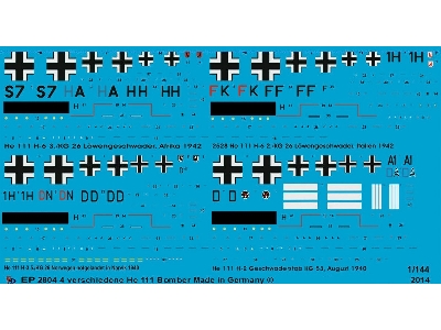 4 Different German Bomber Type He 111 - image 1