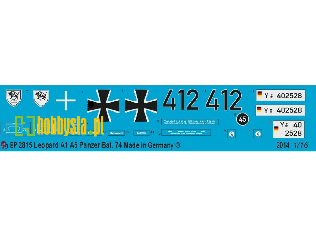 German Leopard A1a5 Pz. Bat 74 - image 1