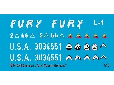 Fury Sherman M4 E8 Movie Tank - image 1
