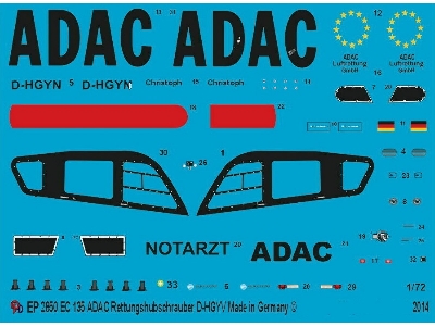 Ec 135 Rescue Helicopter Of The Adac D-hgyv - image 1
