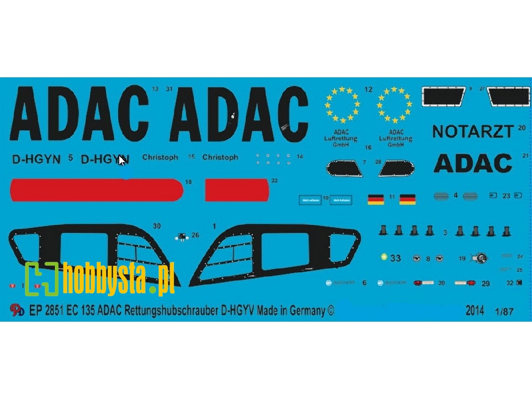 Ec 135 Adac Rescue Helicopter D-hgyv - image 1