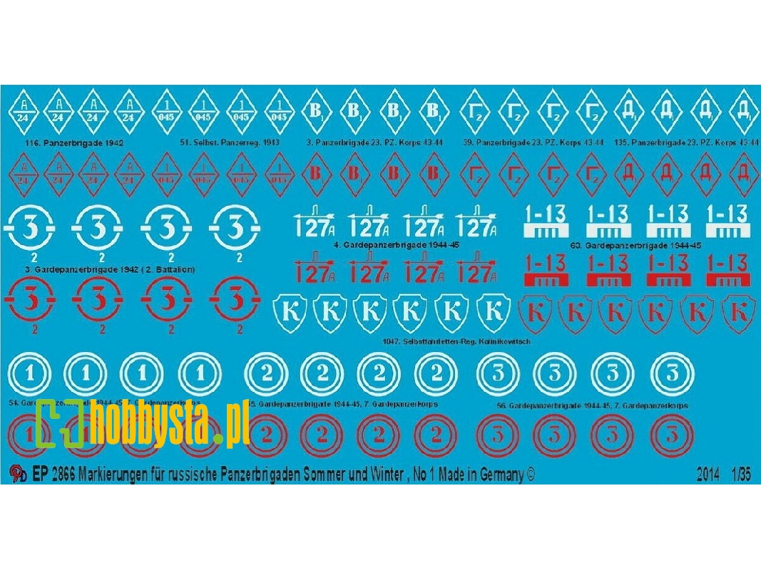 Markings For Russian Tank Brigades No. 1 - image 1