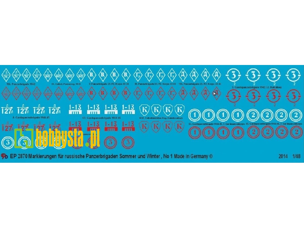 Markings For Russian Tank Brigades No. 1 - image 1