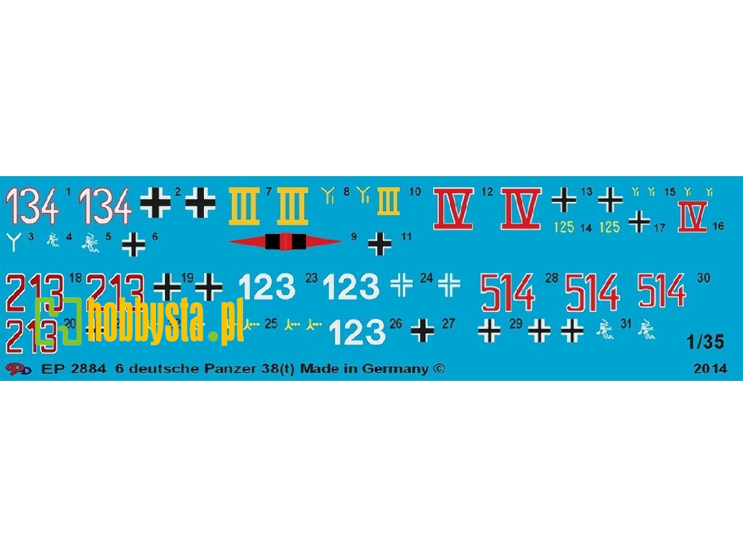 German Tank Markings For 38 (T) - image 1