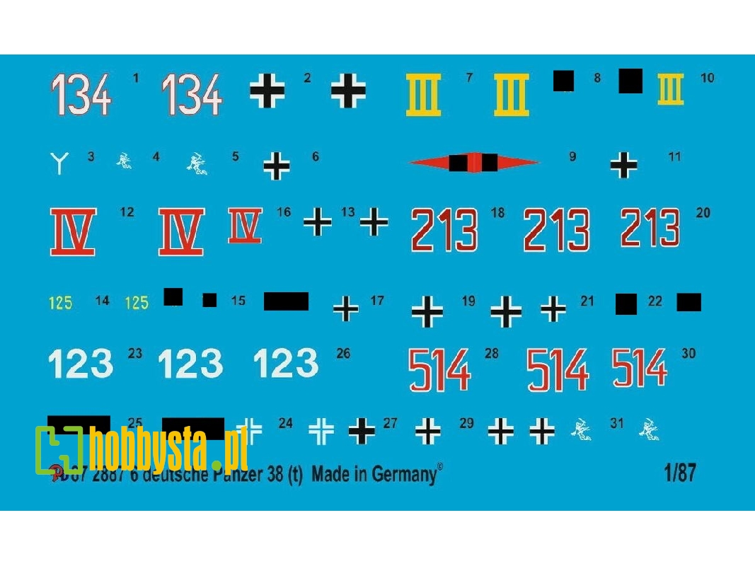 German Tank Markings For 38 (T) - image 1