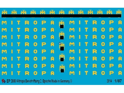 Markings For German Reichsbahn Mitropa Dinner Wagon - image 1