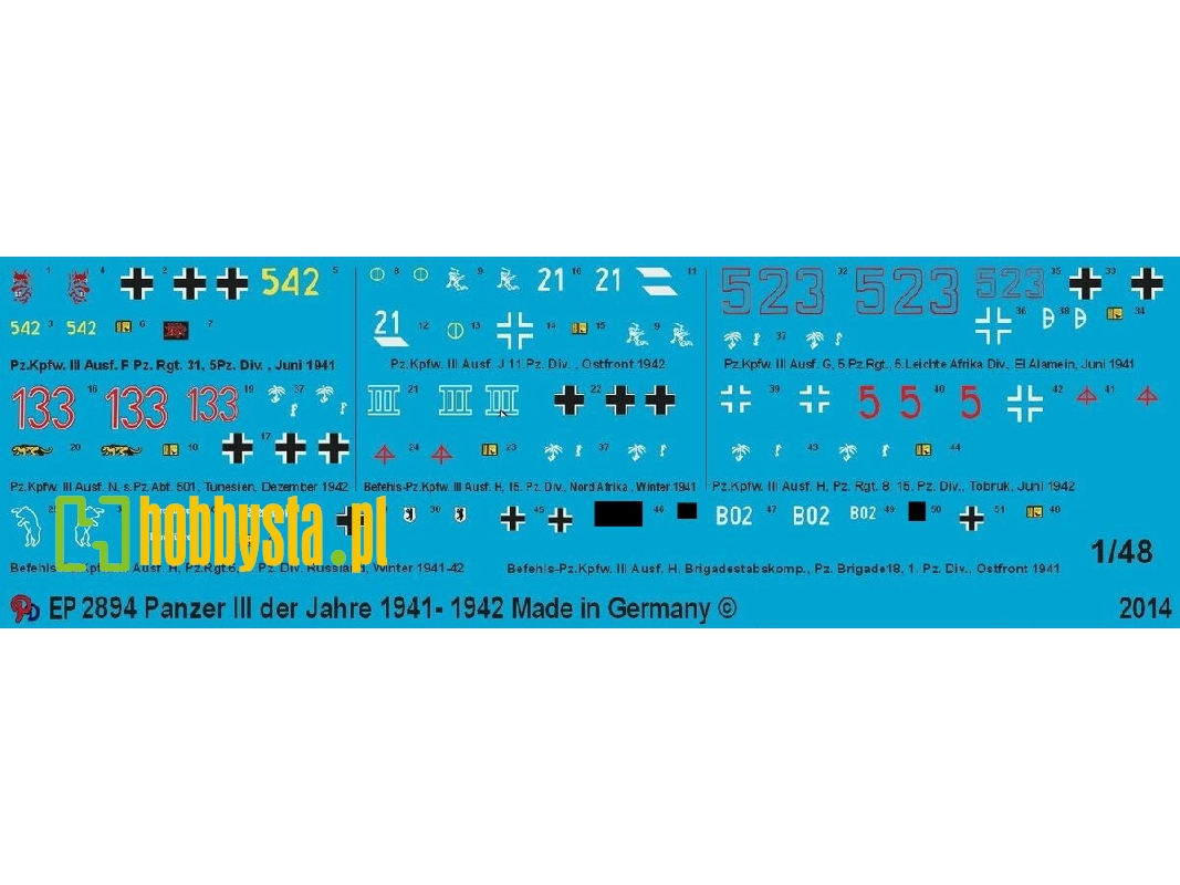 Markings For German Panzer Iii Tanks 1941-1942 - image 1
