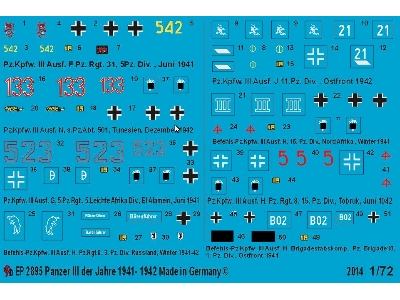 Markings For German Panzer Iii Tanks 1941-1942 - image 1