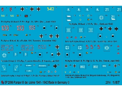 Markings For German Panzer Iii Tanks 1941-1942 - image 1