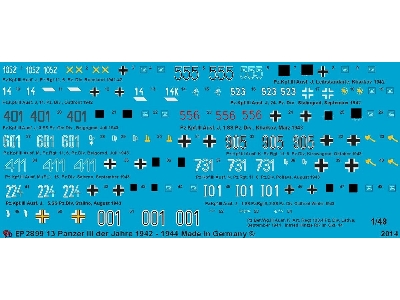Markings For 13 Late Panzer Iii Of 1942-1944 - image 1