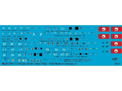 Markings For 13 Panzer Iii Of 1942-1944 - image 1