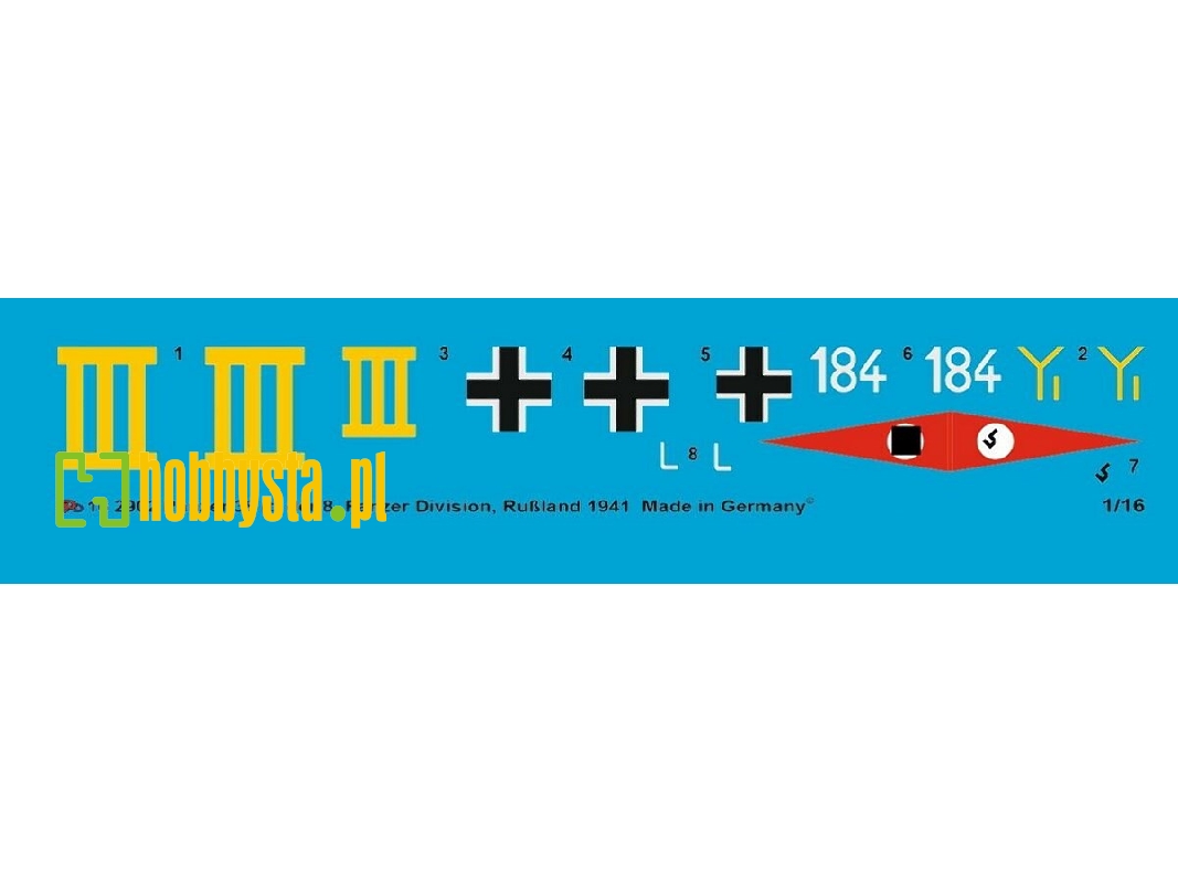 Markings For Panzer 38 (T), 8. German Tank Div., Russia 1941 - image 1