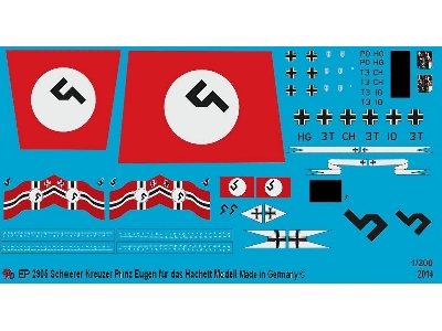 Markings For The Hachett Model Of The Prinz Eugen - image 1