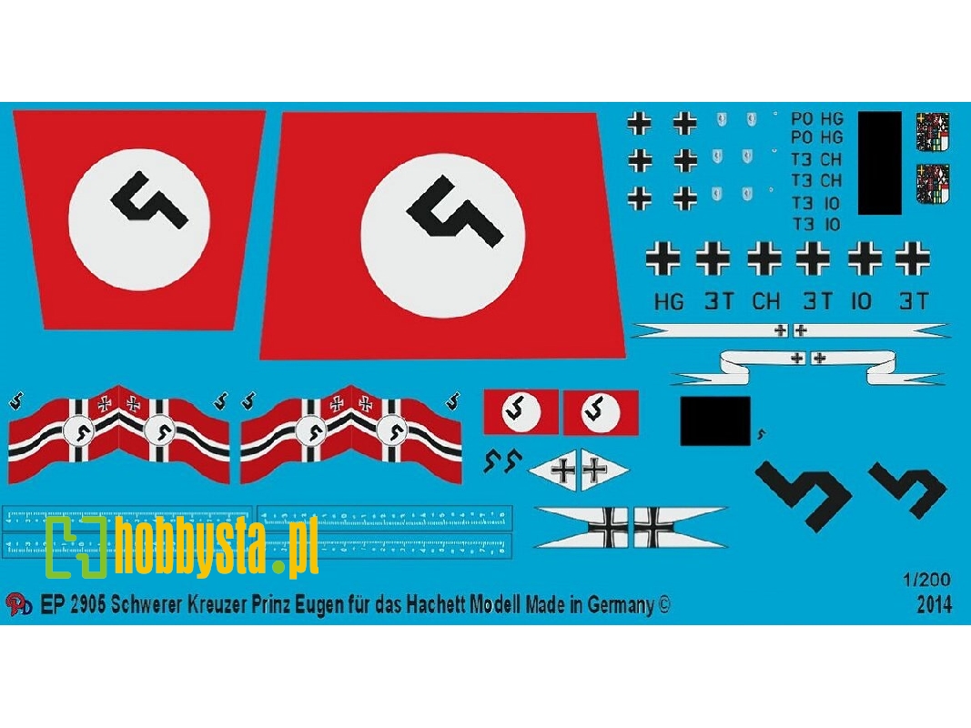Markings For The Hachett Model Of The Prinz Eugen - image 1