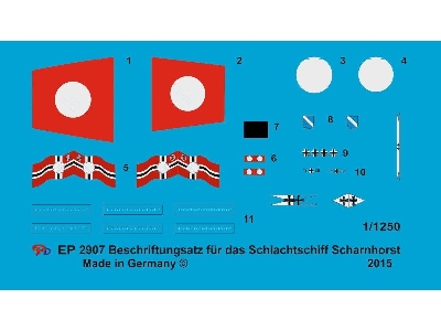 Markings For The German Battleship Scharnhorst - image 1