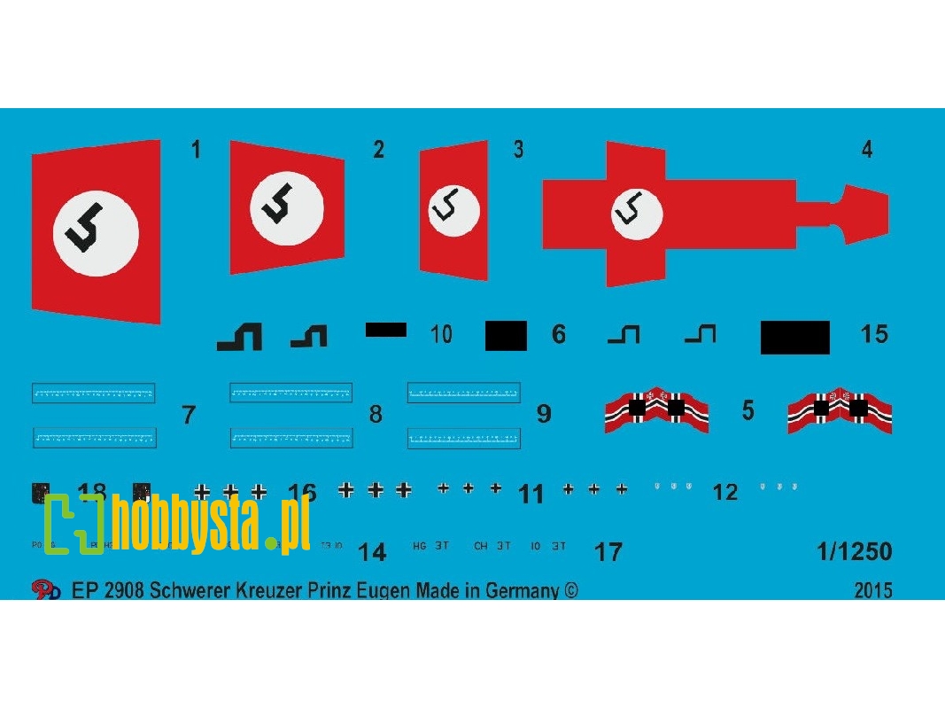 Markings For The Heavy Cruiser Prinz Eugen - image 1