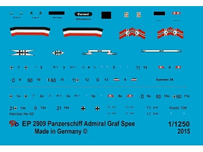 Markings For The Pocket Battleship Admiral Graf Spee - image 1