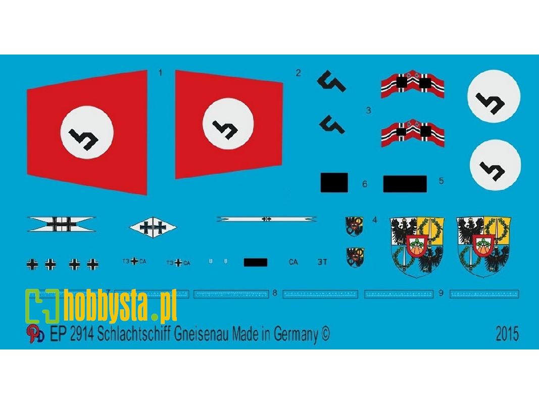 Battleship Gneisenau Markings - image 1