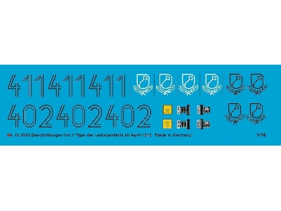 Markings For 2 Tiger I Of The Leibstandarte In April 1943 - image 1