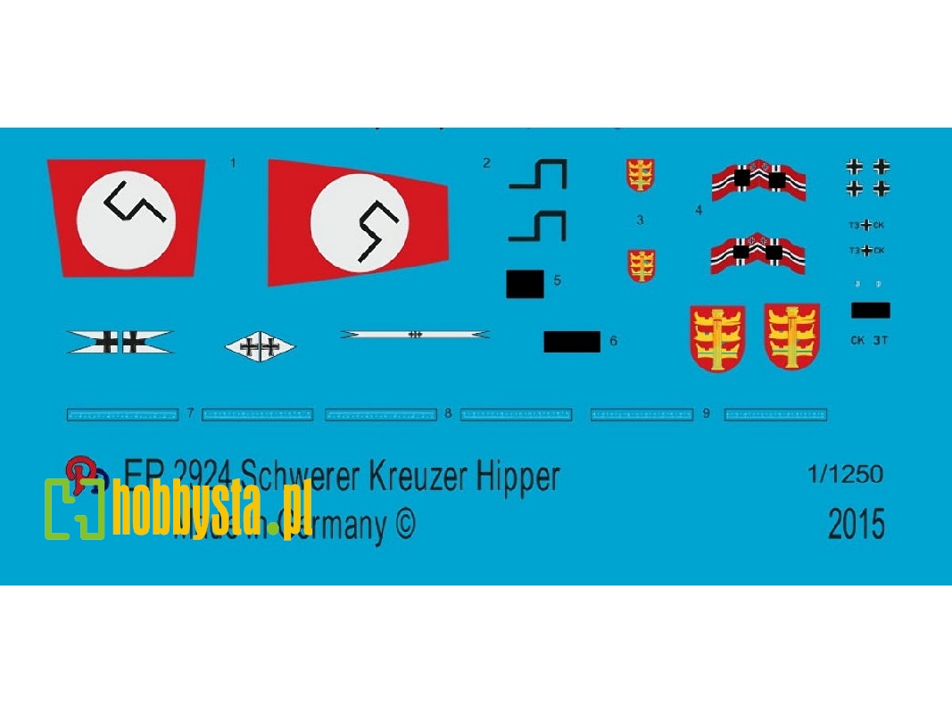 Markings For The Heavy Cruiser Hipper - image 1