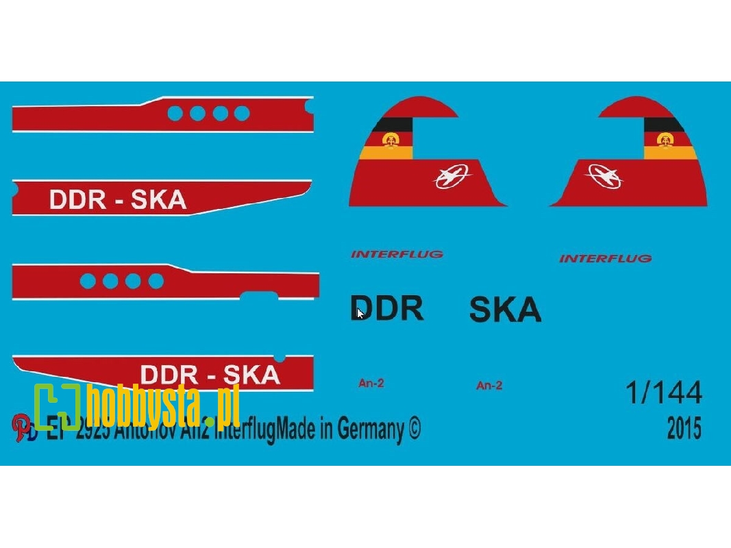 Markings For Antonov An 2 Interflug - image 1
