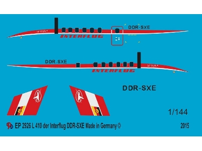 Markings For L-410 Interflug - image 1
